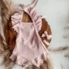 Minikane Light Pink Ruffle Romper
