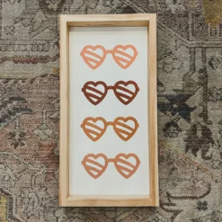 Emrose Heart Shaped Sunglasses Retro Sign Decor