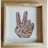 Emrose Peace Love Peace Sign Wooden Sign