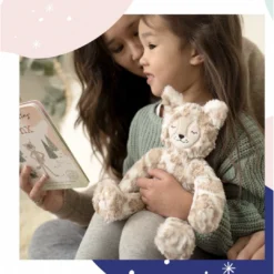 Slumberkins Spotted Beige Lynx Snuggler - Self Expression Collection Books + Puzzles