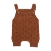 Mebie Baby Rust Knit Short Romper Knits