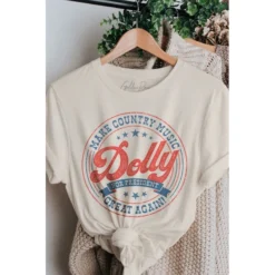 Play Dainty Sales Store 26 J+j Dolly For President Cream Tee Graphic Tees