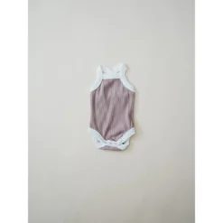Orcas Lucille Bodysuits Taupe Mauve Tank Bodysuit