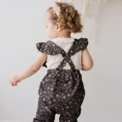 Jamie Kay Peony Floral Organic Cotton Pincord Lucy Romper
