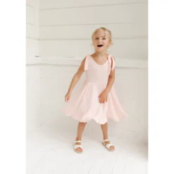 Lia + Lou Pink Twirly Tie Dress Dresses