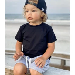 Little Bipsy Black Basic Tee Tops