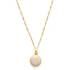 Amano Studio Necklaces Beige Round Locket Necklace