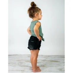 Little Bipsy Bottoms Black Cut Off Distressed Denim Shorties