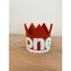 Cutest Little Party | One | Copper Felt + White Pom Trim + White Crown
