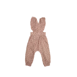 Jamie Kay Amelie Floral Organic Cotton Pincord Ruby Romper Overalls + Rompers
