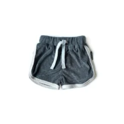 Little Bipsy Bottoms Slate Blue Terry Track Shorts