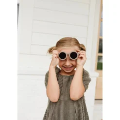 Lia + Lou Olive Green Ribbed Puff Sleeve Dress