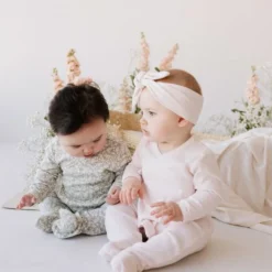 Jamie Kay Overalls + Rompers Rose Quartz Organic Cotton Pointelle Wrap Romper