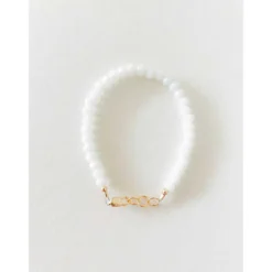 Little Lunds Co White Shimmer Bracelet