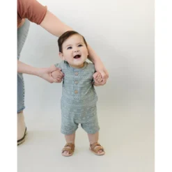 Mebie Baby Overalls + Rompers Sage Alpine Short Romper