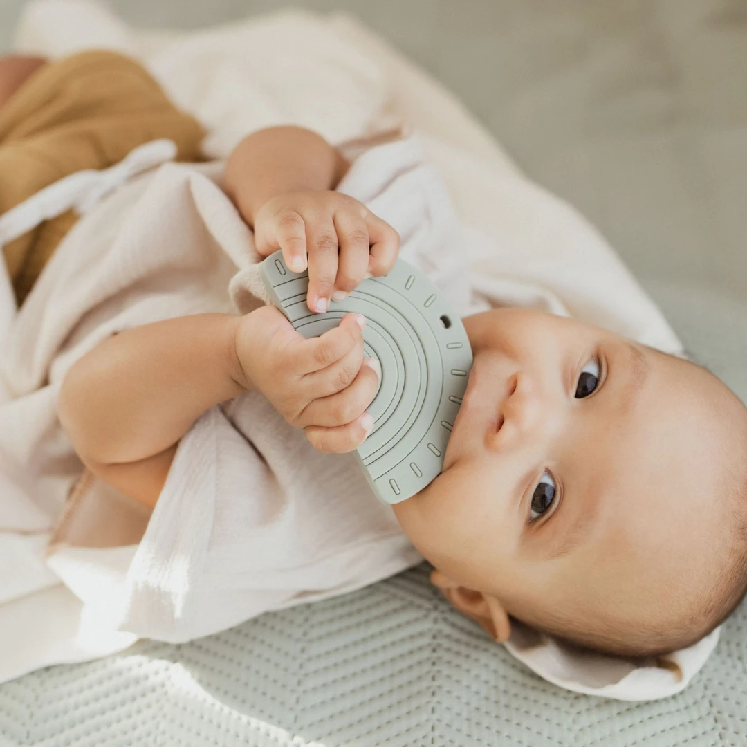 Pretty Please Teethers Eucalyptus Rainbow + Rays Teether Toy 5 Pretty Please Teethers Eucalyptus Rainbow + Rays Teether Toy