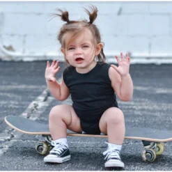 Little Bipsy Bodysuits Black Tank Bodysuit Onesie