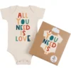 Morado Design Bodysuits All You Need Is Love Natural Organic Onesie
