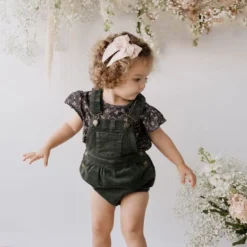 Jamie Kay Deep Pine Eli Cord Overalls