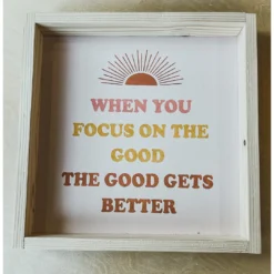 Emrose Decor Focus On The Good Sign