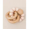 Pretty Please Teethers Mahogany Rose Sawyer Xl Teething Ring Rattle Toy Toys