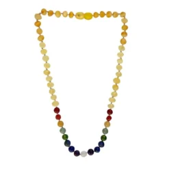 Sweet Tree Amber Amber + Gemstone Rainbow 15" Jewelry