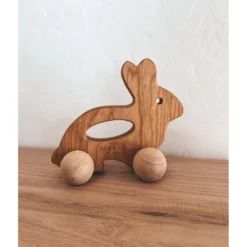 Bannor Toys Bunny Wooden Push Toy