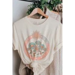 J+j Flowers In The Sun Cream Tee Graphic Tees