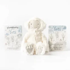 Slumberkins Alpine Yeti Kin - Mindfulness Collection Books + Puzzles