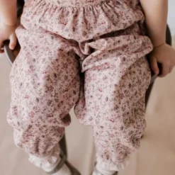Jamie Kay Amelie Floral Organic Cotton Pincord Ruby Romper Overalls + Rompers