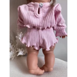 Pastel Pink Ruffle Shirt + Bloomer Minikane Set Dolls + Plushies