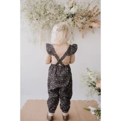 Jamie Kay Peony Floral Organic Cotton Pincord Lucy Romper