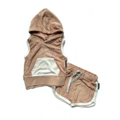 Little Bipsy Tops Cinnamon Terry Sleeveless Tank Hoodie