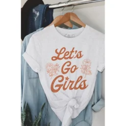 J+j Graphic Tees Let's Go Girls Country Oversized Tee