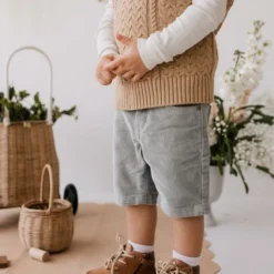 Jamie Kay Dusted Olive Jude Cord Shorts