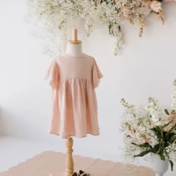 Jamie Kay Peach Whip Organic Cotton Muslin Chloe Dress Dresses