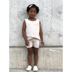 Little Bipsy Shell Ribbed Biker Shorts