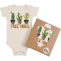 Morado Design Free Hugs Cactus Onesie