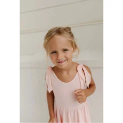 Lia + Lou Pink Twirly Tie Dress Dresses