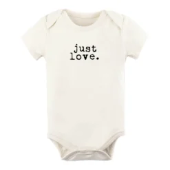 Tenth + Pine Just Love Black + Natural Organic Onesie Bodysuits