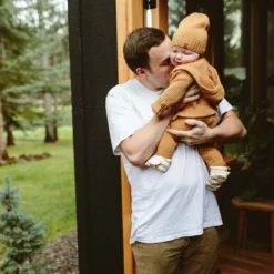 Goumi Kids Acorn Organic Cotton Knit Hoodie