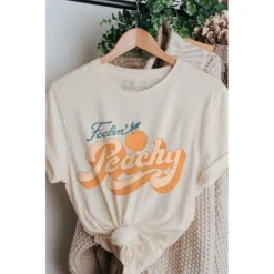 J+j Feelin’ Peachy Cream Tee Graphic Tees