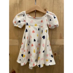 Lia + Lou Hearts Puff Sleeve Dress Dresses
