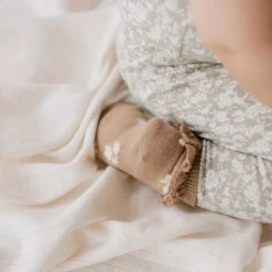 Jamie Kay Daisy Garden Caramel Frill Ankle Socks Footwear