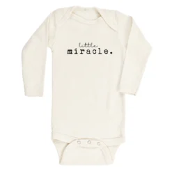 Tenth + Pine Bodysuits Little Miracle Natural Organic Long Sleeve Onesie