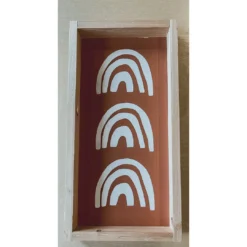 Emrose Decor Terracotta White Rainbows Stacked Sign