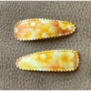 Minikane Headwear Yellow Retro Floral Pig Tail Clips