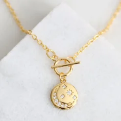 Mesa Blue Moon + Star Toggle Necklace