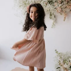 Jamie Kay Peach Whip Organic Cotton Muslin Chloe Dress Dresses