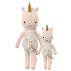 Cuddle And Kind Ella The Unicorn Knit Handcrafted Little Doll Dolls + Plushies